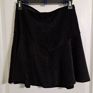 Free People Camden Ribbed Black Mini Skirt Size Medium